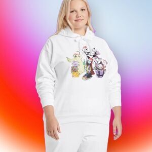 DISNEYTIMBURTON Plus Size  Nightmare Before Christmas White Graphic Sweatshirt.